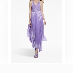 Alice + Olivia Lavender Halter Dress